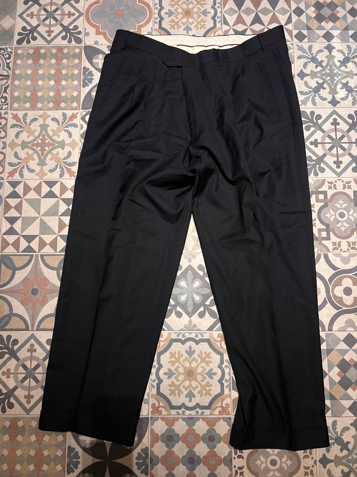 Corneliani Lina Sartoria pantalon - Zwart - Maat 48/50 (M), Kleding | Heren, Ophalen of Verzenden, Zo goed als nieuw, Maat 48/50 (M)