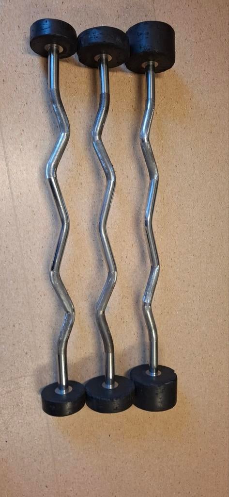 Set van 6 Sidea Barbells (Recht & EZ-curl) – 10kg t/m 30kg, Sport en Fitness, Ophalen