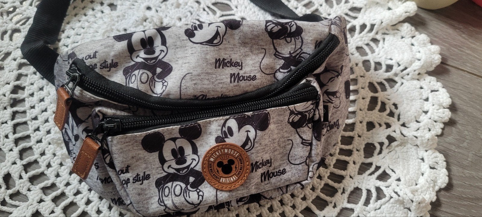 Mickey Mouse original  heuptasje - Grijs met zwart, Ophalen of Verzenden, Nieuw, Zwart