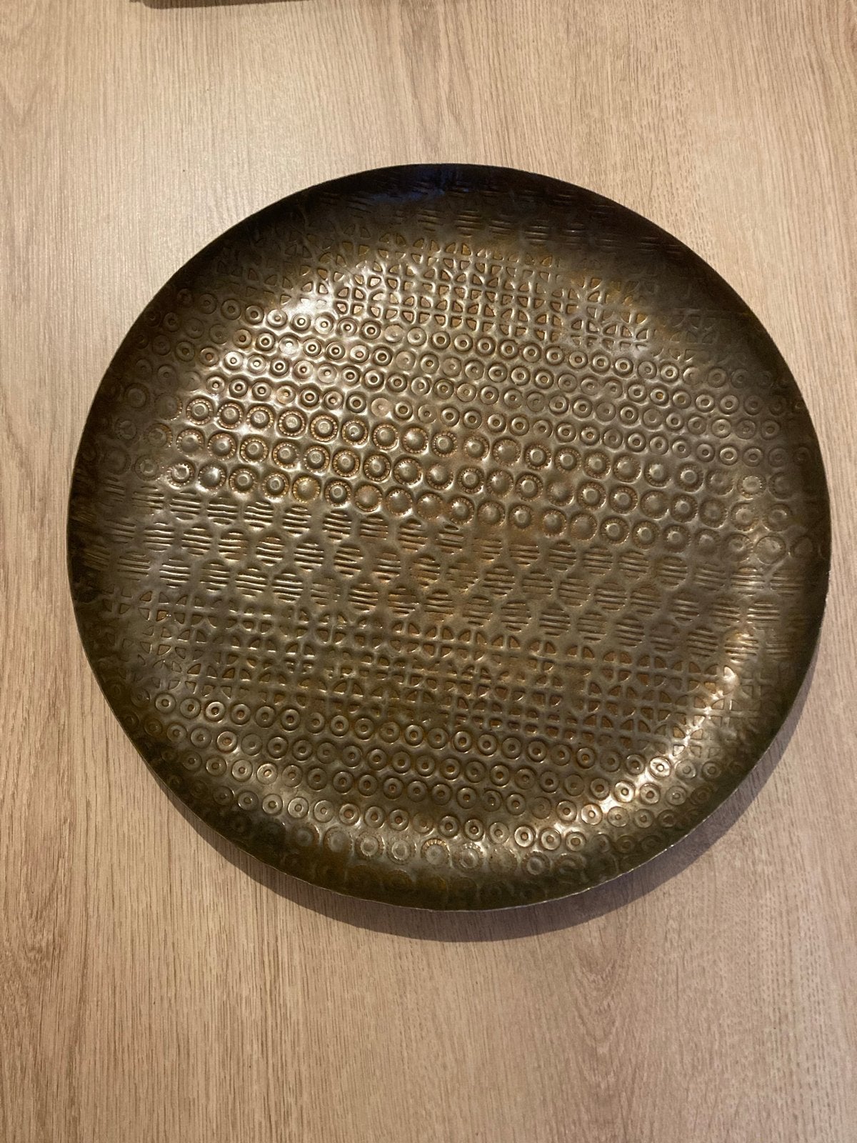 Decoratieve bronskleurige schaal van Pronto, Ophalen, Overige materialen, Schaal, Rond