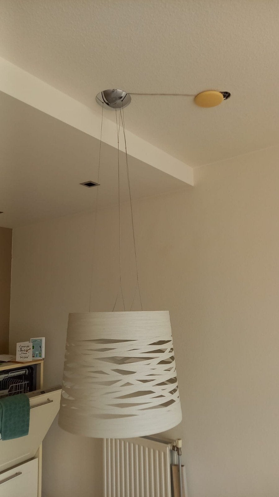 Een exclusieve design hanglamp van Foscarini Tress, Ophalen, Zo goed als nieuw, Exclusief modern