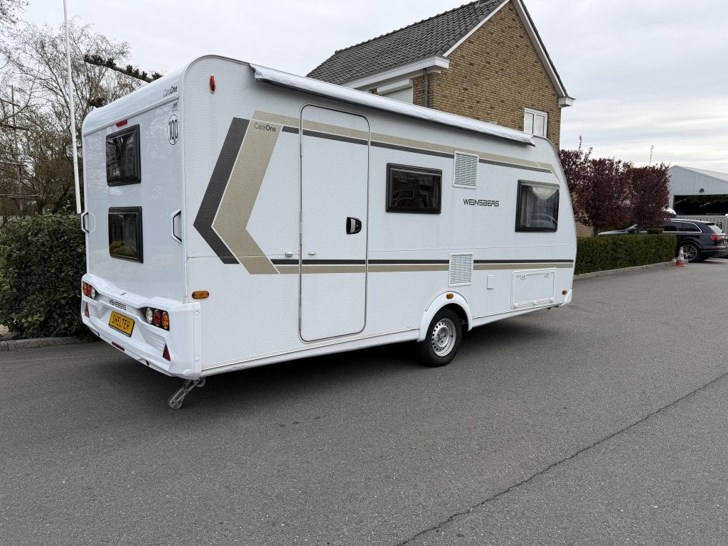 Weinsberg CaraOne 480 QDK Stapelbed 5 persoons, Caravans en Kamperen, Bedrijf, Treinzit, Dwarsbed, 5 tot 6 meter
