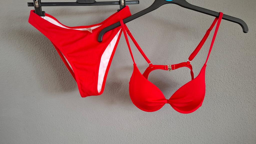 Rode bikini maat S, Ophalen of Verzenden, Gedragen, Rood, Bikini
