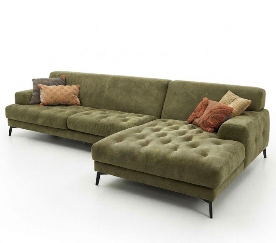 Bank met longchair 290 breed (hoekbank), Ophalen, 250 tot 300 cm, Gebruikt, Minder dan 75 cm