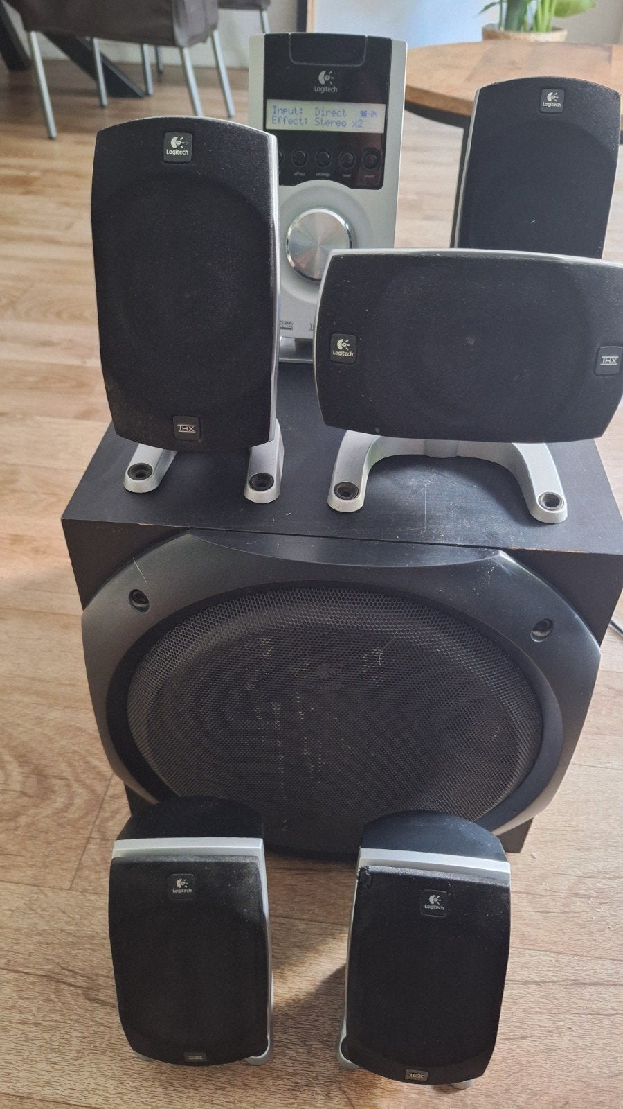 Logitech Z-5500 Digital 5.1 Surround Sound Set (THX en DTS), Ophalen, Gebruikt, Audiokanaal 5.1, Logitech Z-5500