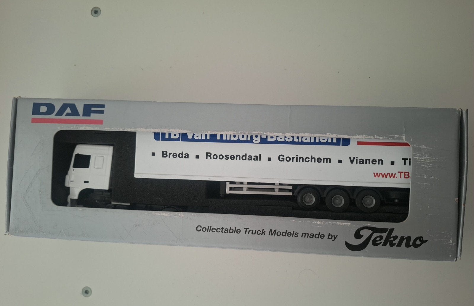 Tekno DAF schaal 1:50 - TB Van Tilburg-Bastiaenen, Ophalen of Verzenden, Zo goed als nieuw, Bus of Vrachtwagen, Tekno