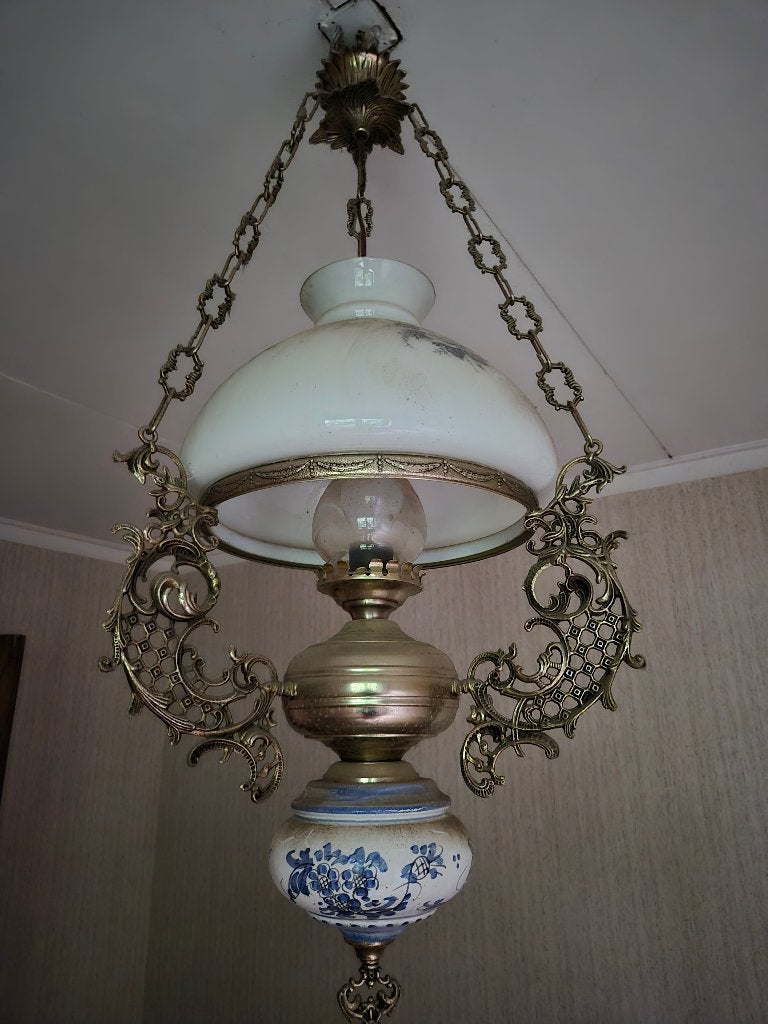 Brocante lamp, Ophalen