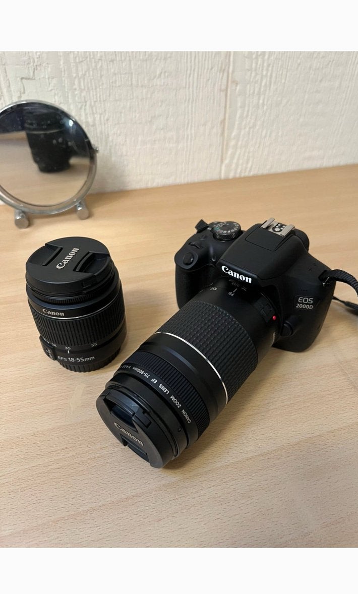 Canon eos 2000, Audio, Tv en Foto, Fotografie | Lenzen en Objectieven, Canon, Beschermhoes/tas, Zo goed als nieuw, Telelens