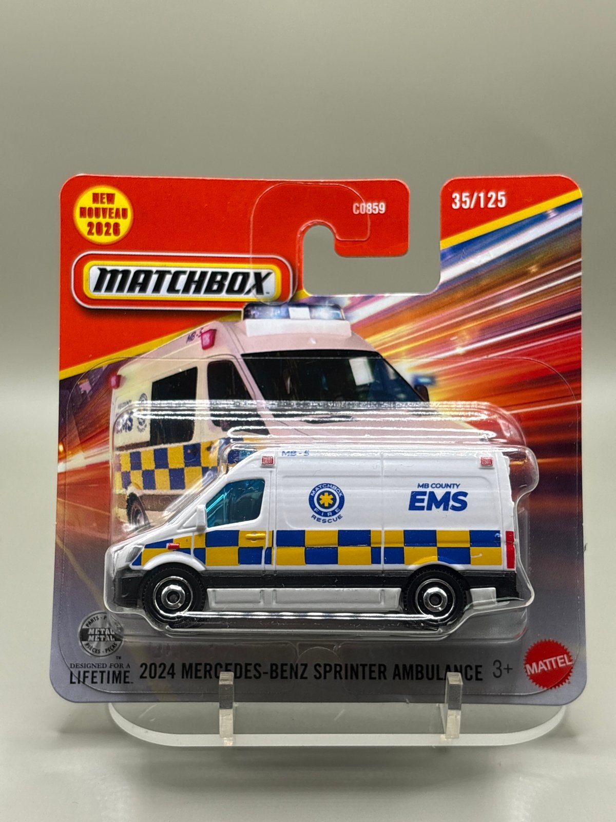 Matchbox 2024 Mercedes-Benz Sprinter Ambulance Nieuw