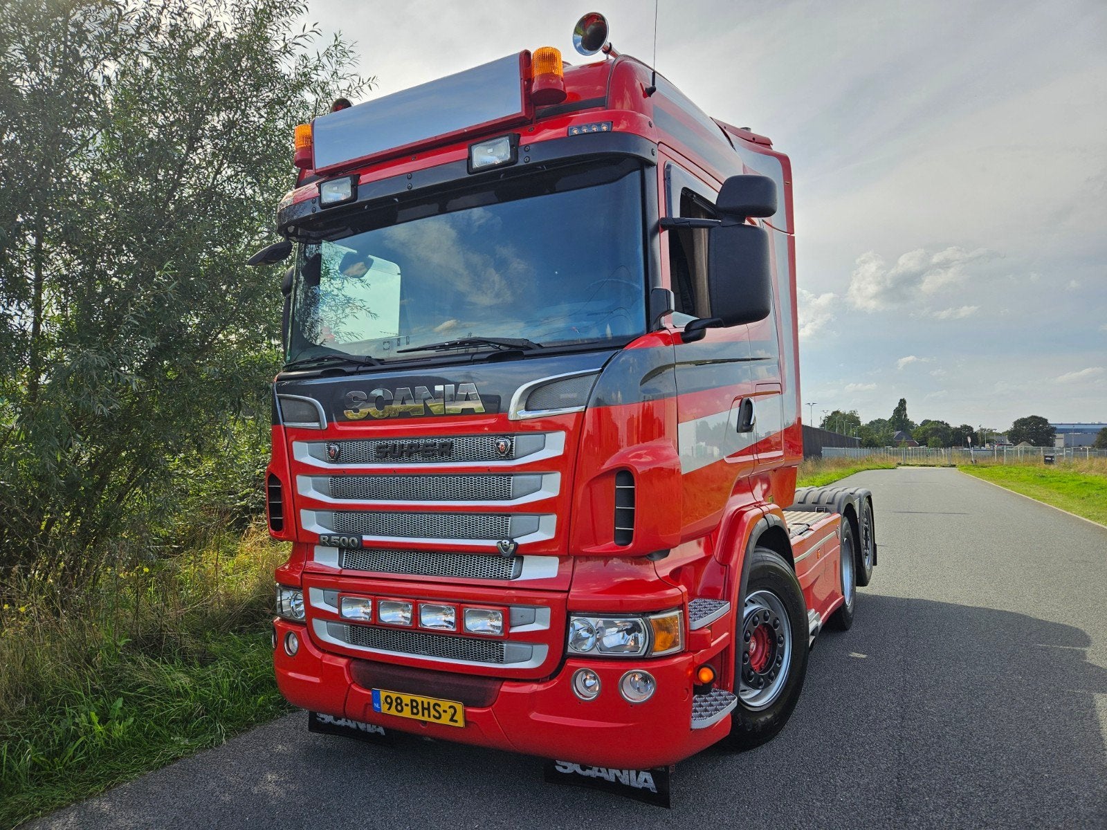 Foto 2 van Scania R500 V8 highpipes. showtruck.