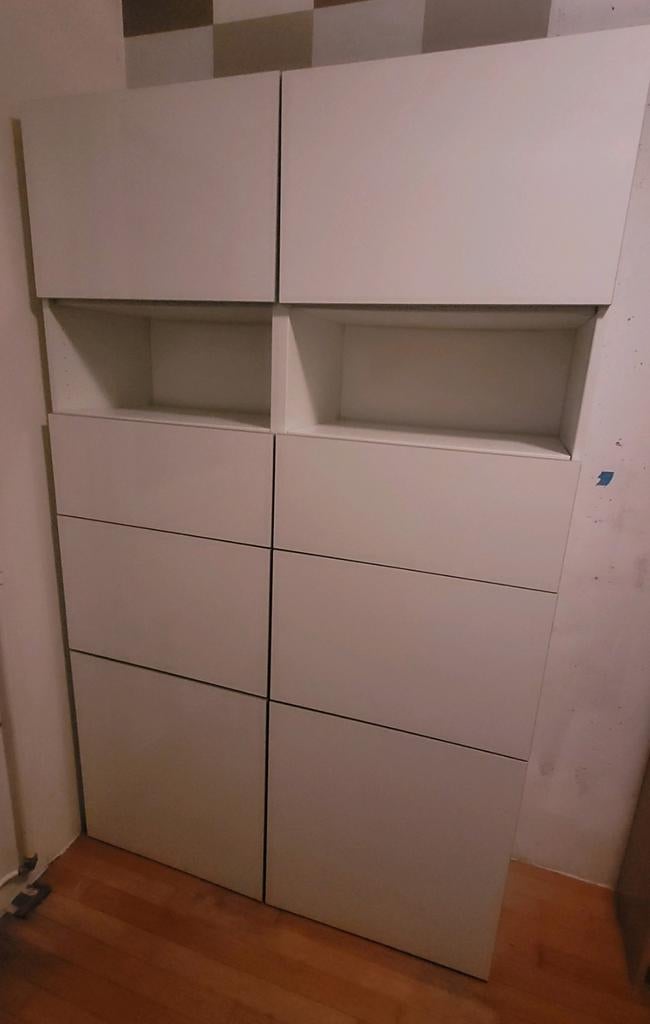 Nette IKEA BESTA kast, wit hoogglans, Ophalen, Zo goed als nieuw