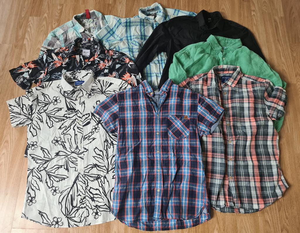 8x (zomer/lente) merk blouses van katoen en linnen - maat M, Ophalen of Verzenden, Gedragen, Maat 48/50 (M)