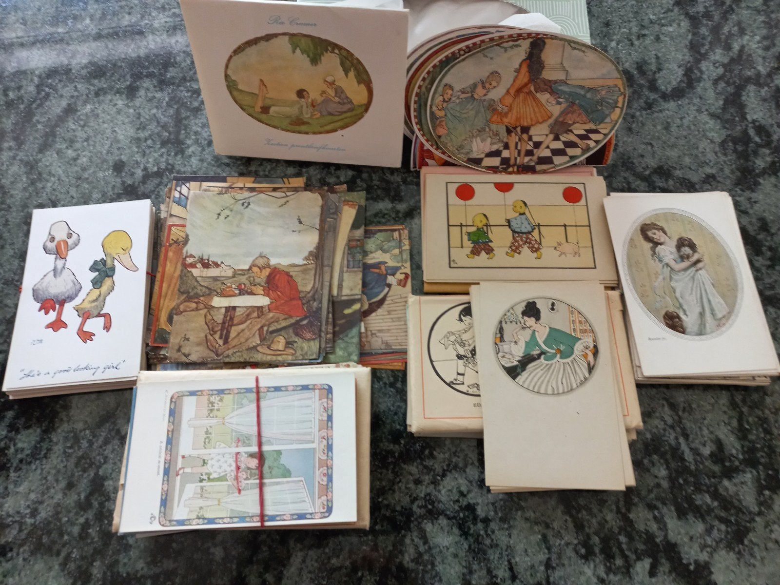 Rie Cramer illustrator  prenten/ansichtkaarten, Ophalen, Zo goed als nieuw, Overige thema's