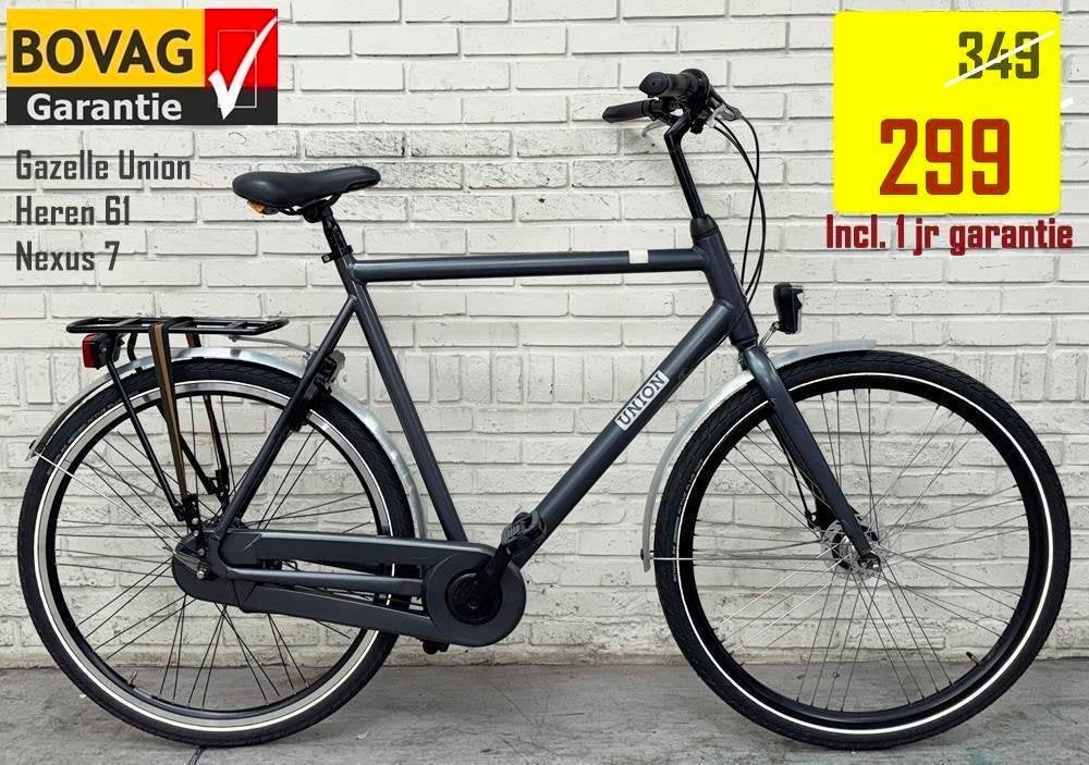SALE !! Nette Gazelle / Union € 349 Nu € 299 +1 jr garantie, Fietsen en Brommers, Ophalen, Versnellingen, Zo goed als nieuw, 57 tot 61 cm