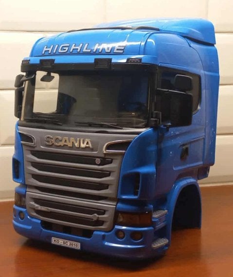 Bruder Scania Highline cabine blauw Crawler Tamiya Wedico, Ophalen of Verzenden, Zo goed als nieuw