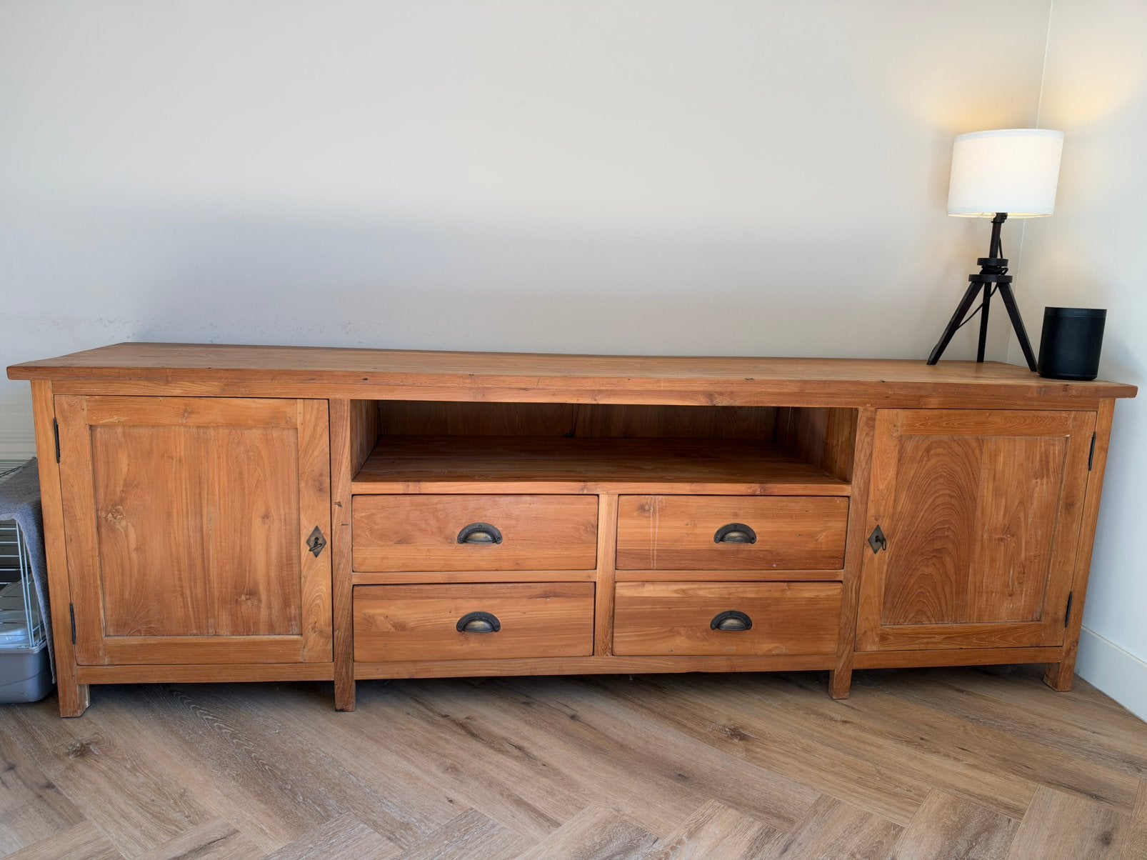 Teak dressoir / tv kast, Ophalen, Zo goed als nieuw, 25 tot 50 cm