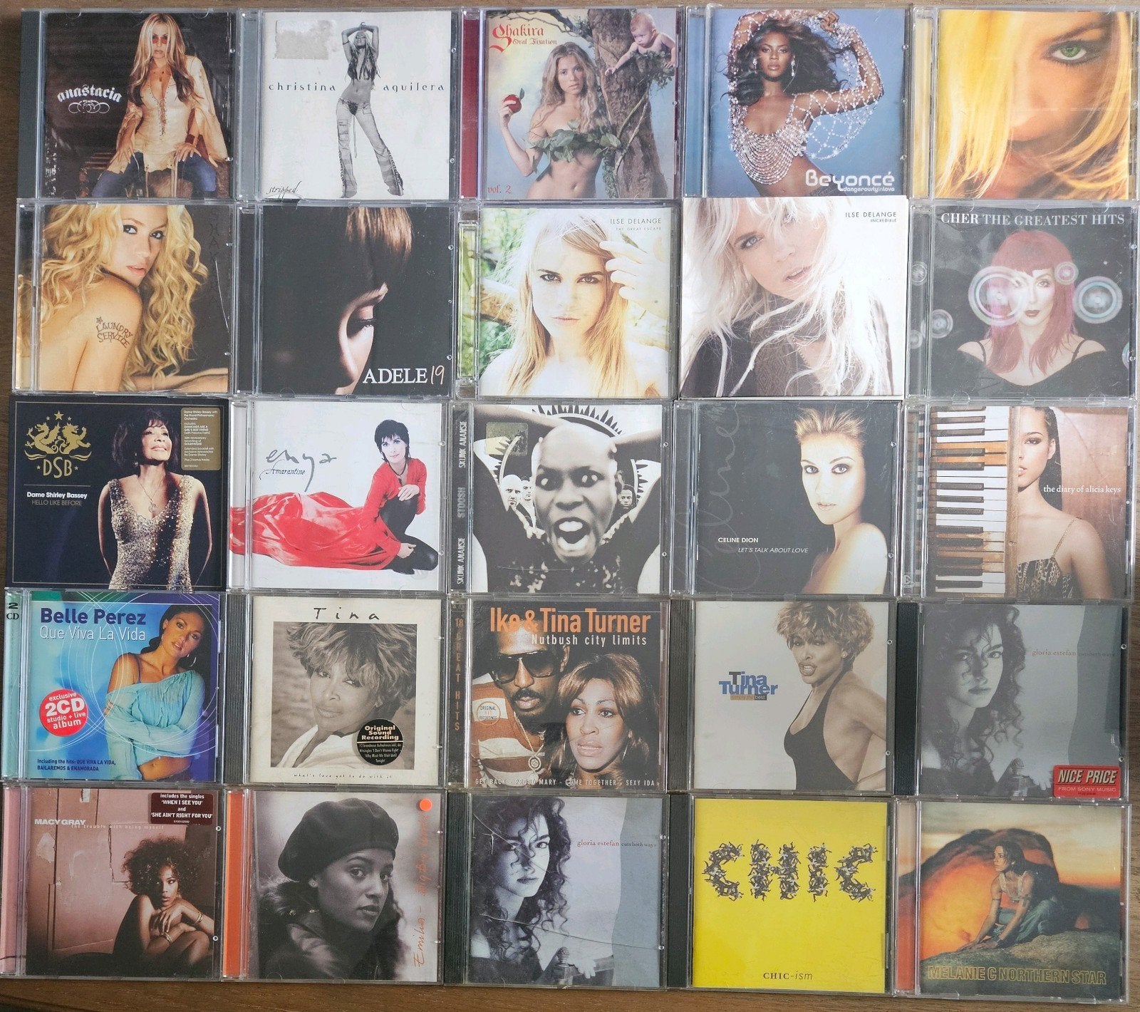 50 CD's Mariah Carey Beyonce Madonna Celine Dion Katie Melua, Ophalen of Verzenden, Pop, Album