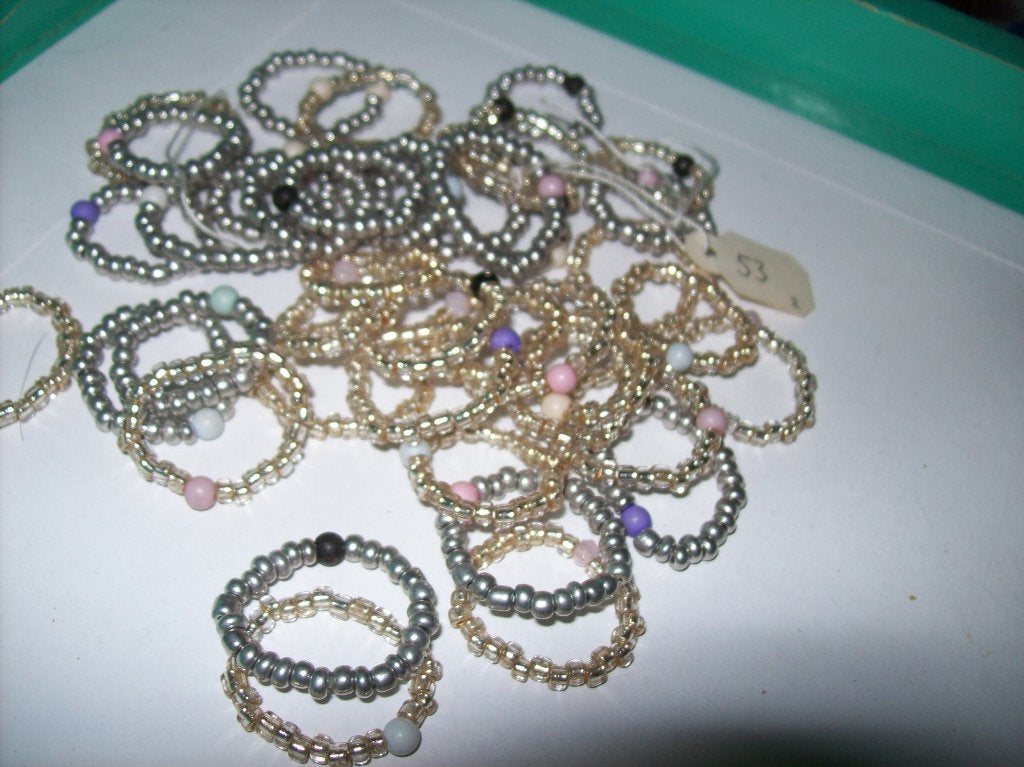 Ringen Steentjes Kristal Meer kleur rekbaar Zakje vol, Sieraden, Tassen en Uiterlijk, Ringen, Overige materialen, Overige kleuren