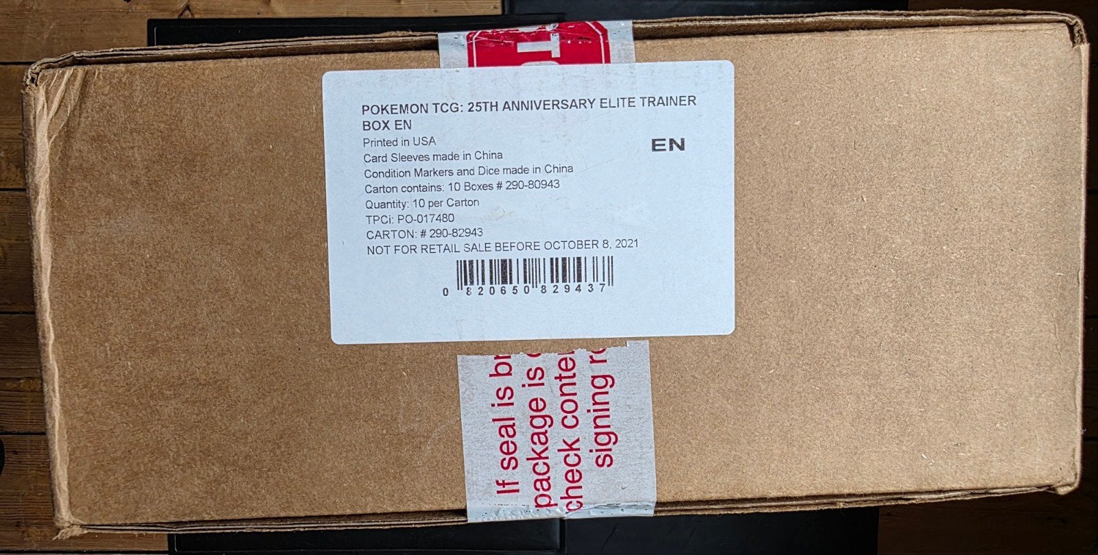 Sealed case of 25th Anniversary ETB