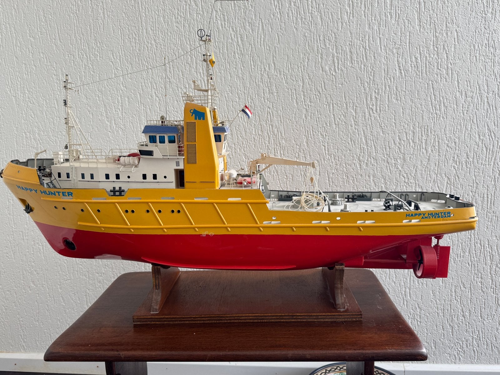 Robbe Happy Hunter sleepboot - Vintage jaren '80 RC model, Gebruikt, Ophalen, Overige merken, Groter dan 1:32