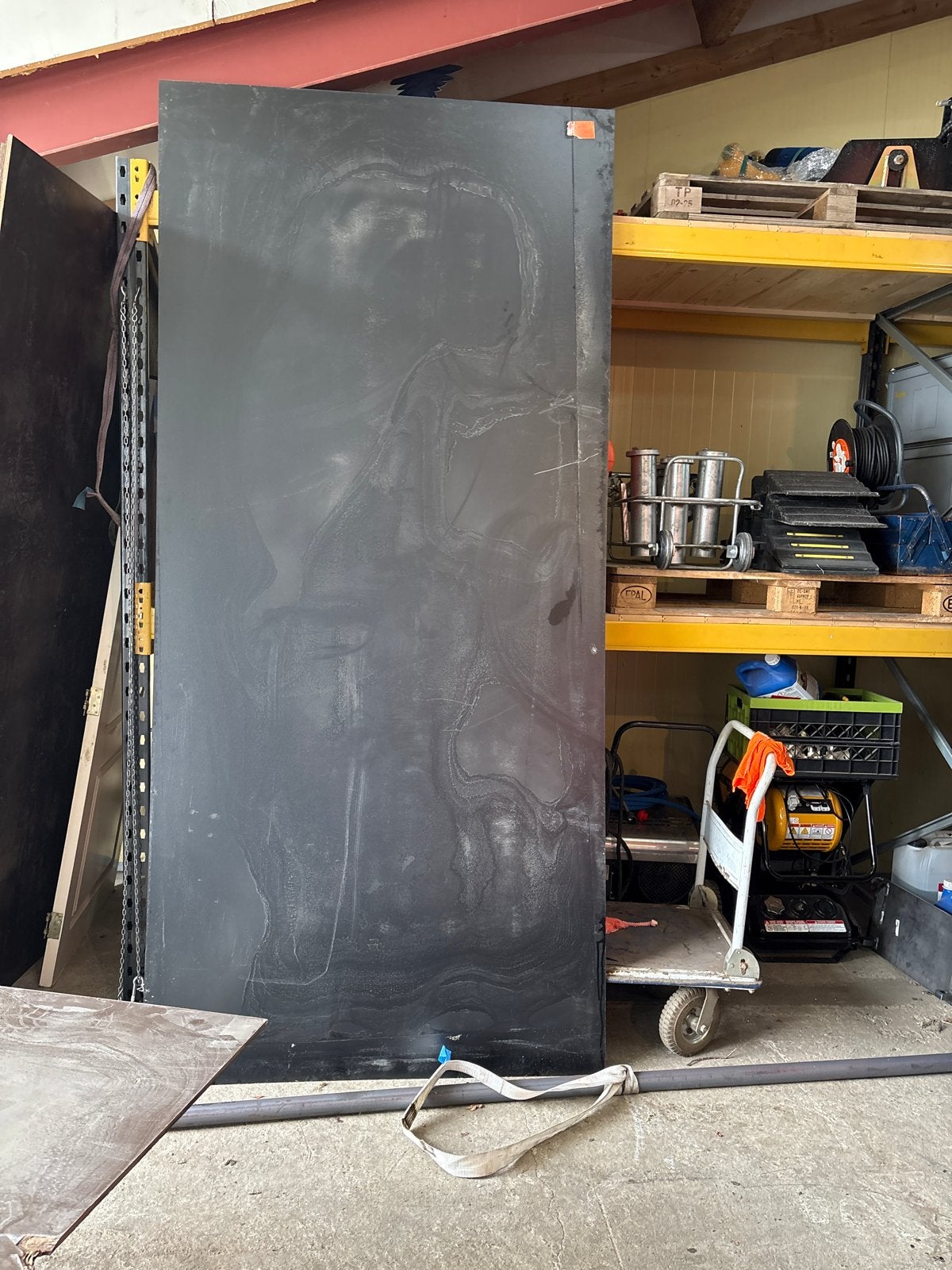 Grote zwarte plaat -/HPL, Ophalen of Verzenden, Gebruikt, Betonplex, 20 tot 50 mm