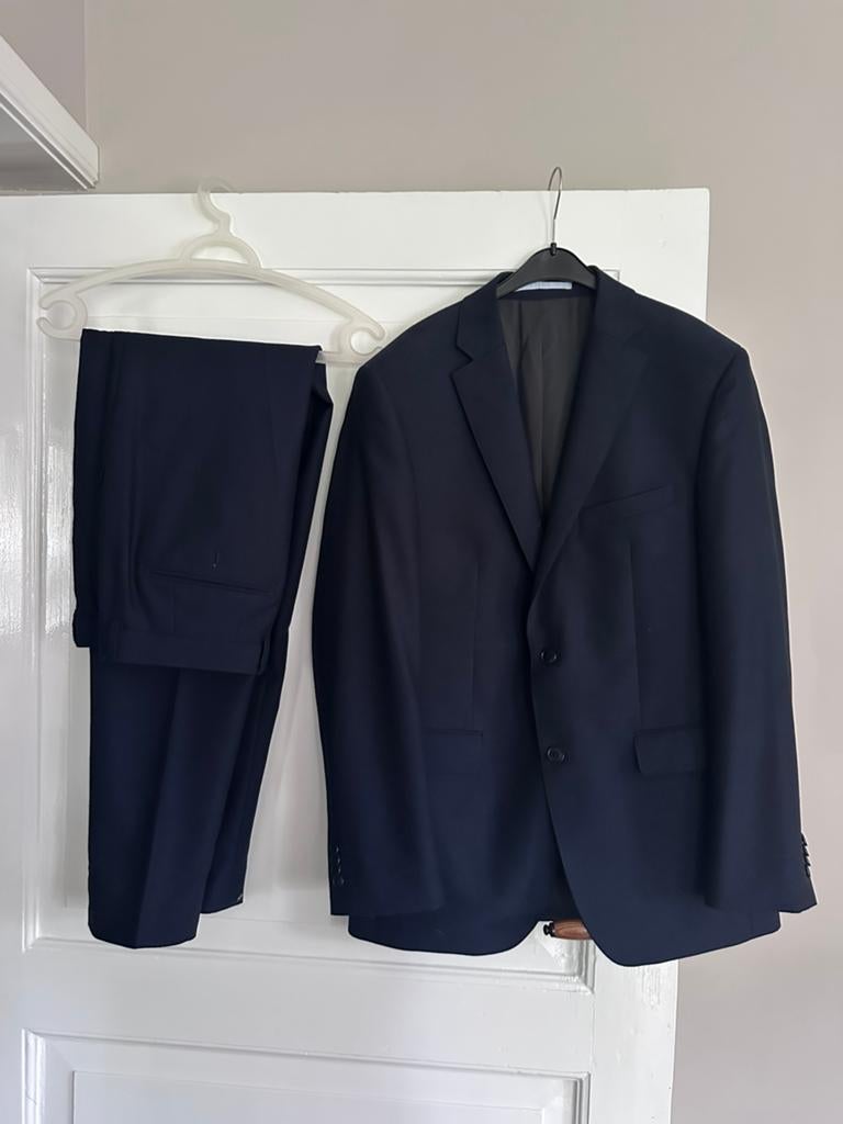 Stanley & Morgan Pak Donkerblauw Maat M, Kleding | Heren, Ophalen of Verzenden, Zo goed als nieuw, Maat 48/50 (M), Blauw