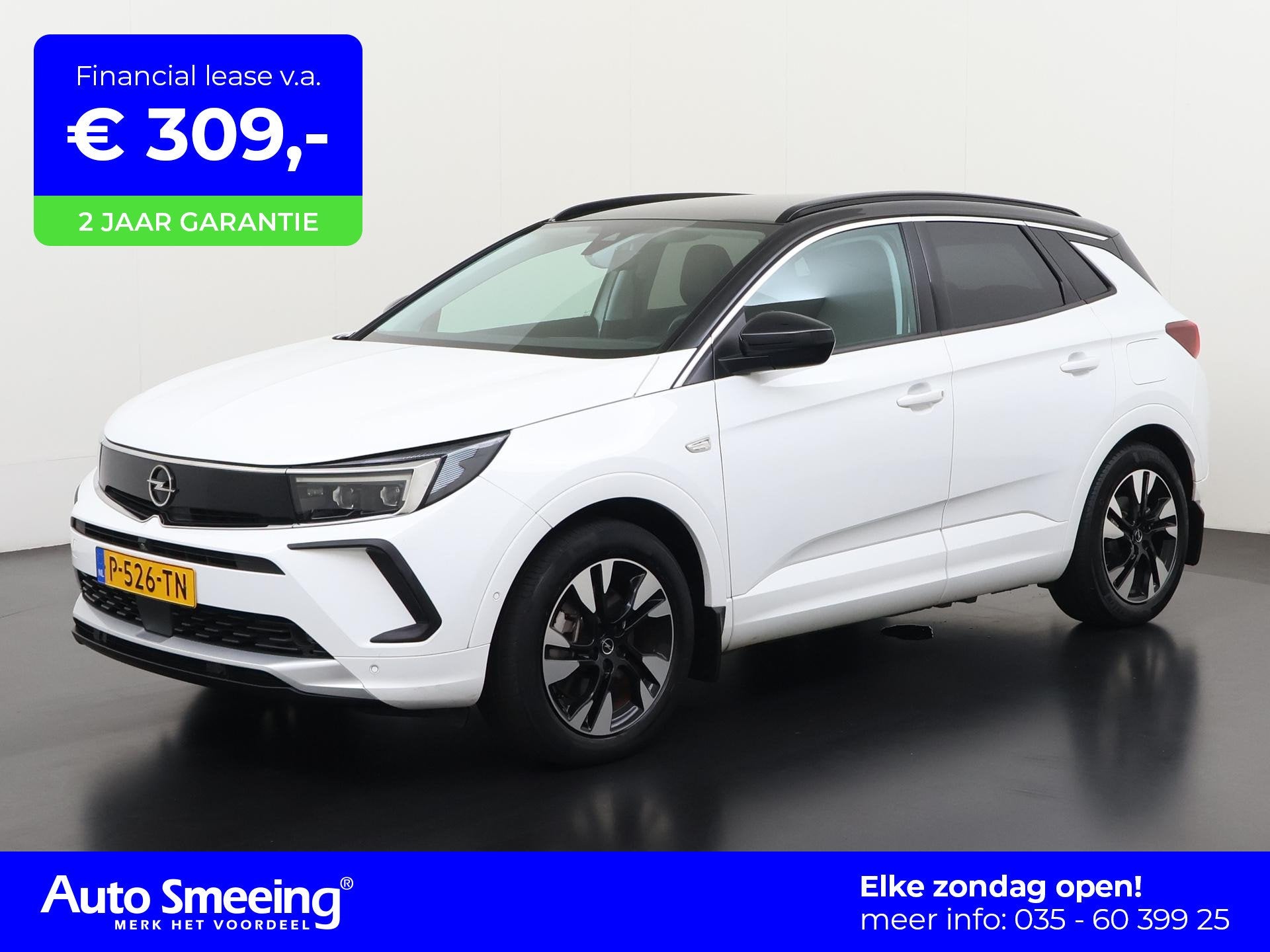 Opel Grandland 1.6 Turbo Plug-In Hybrid 4x4 Ultimate | Trekh, Auto's, 4 cilinders, Alcantara, Wit, Vierwielaandrijving