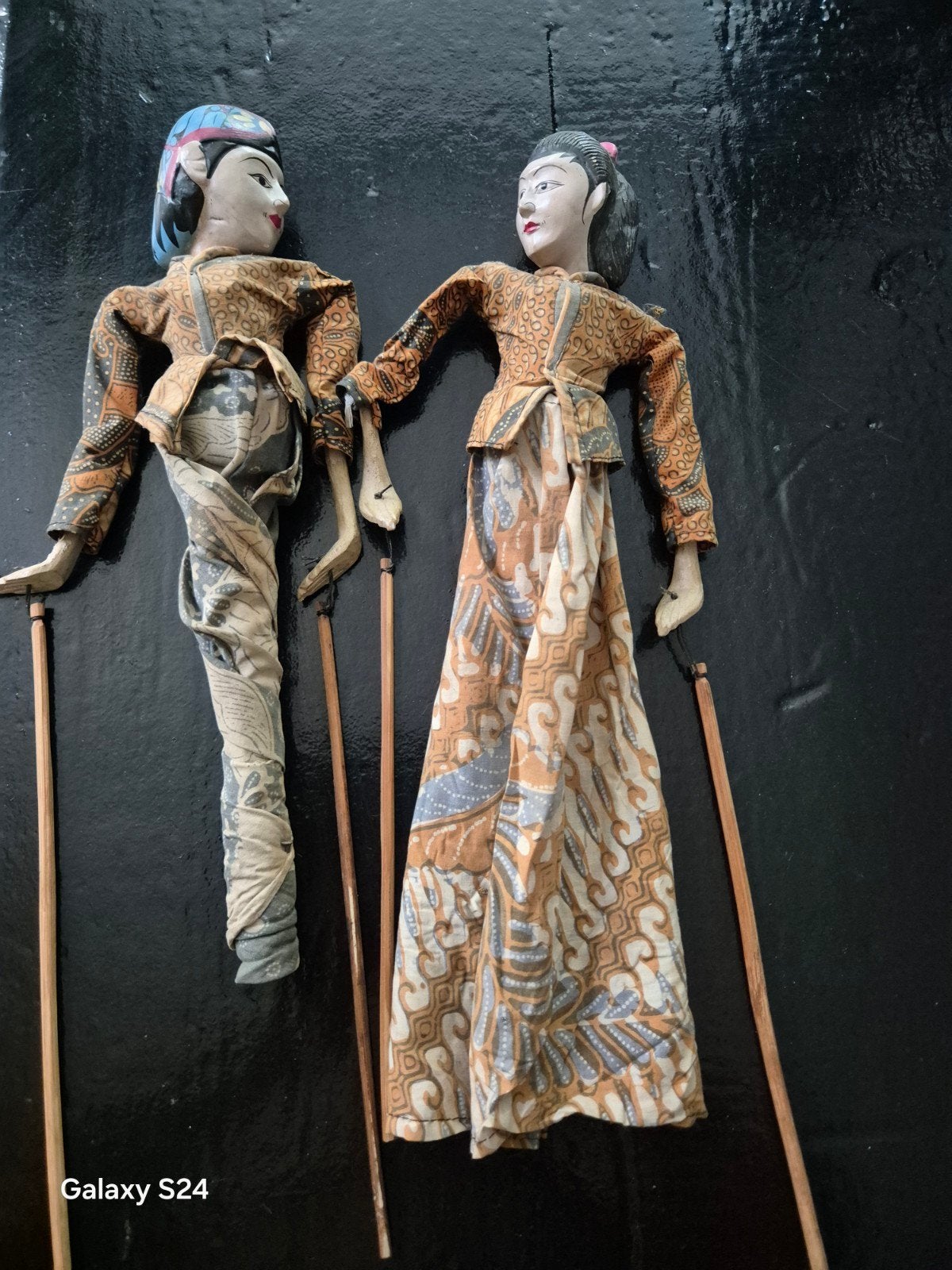 Wayang Golek Poppen 60er Jahren, Ophalen of Verzenden, Zo goed als nieuw, Pop