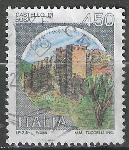 Italie 1980 - Yvert 1450 - Castello di Bosa - Oristano  (ST), Verzenden, Gestempeld