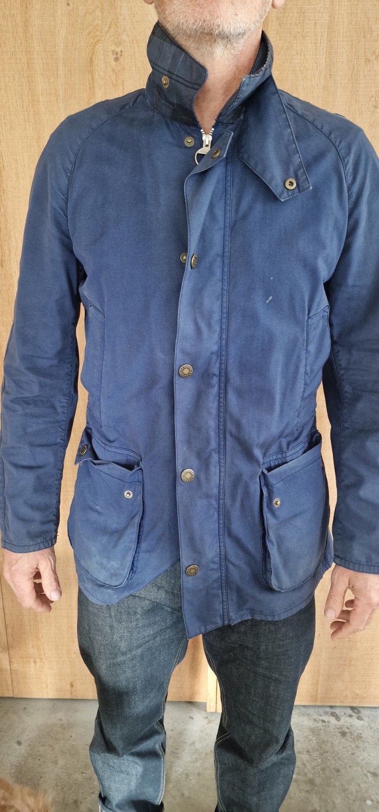 Barbour Field Jacket - Blauw - Maat M, Kleding | Heren, Barbour, Ophalen of Verzenden, Gedragen, Maat 48/50 (M)