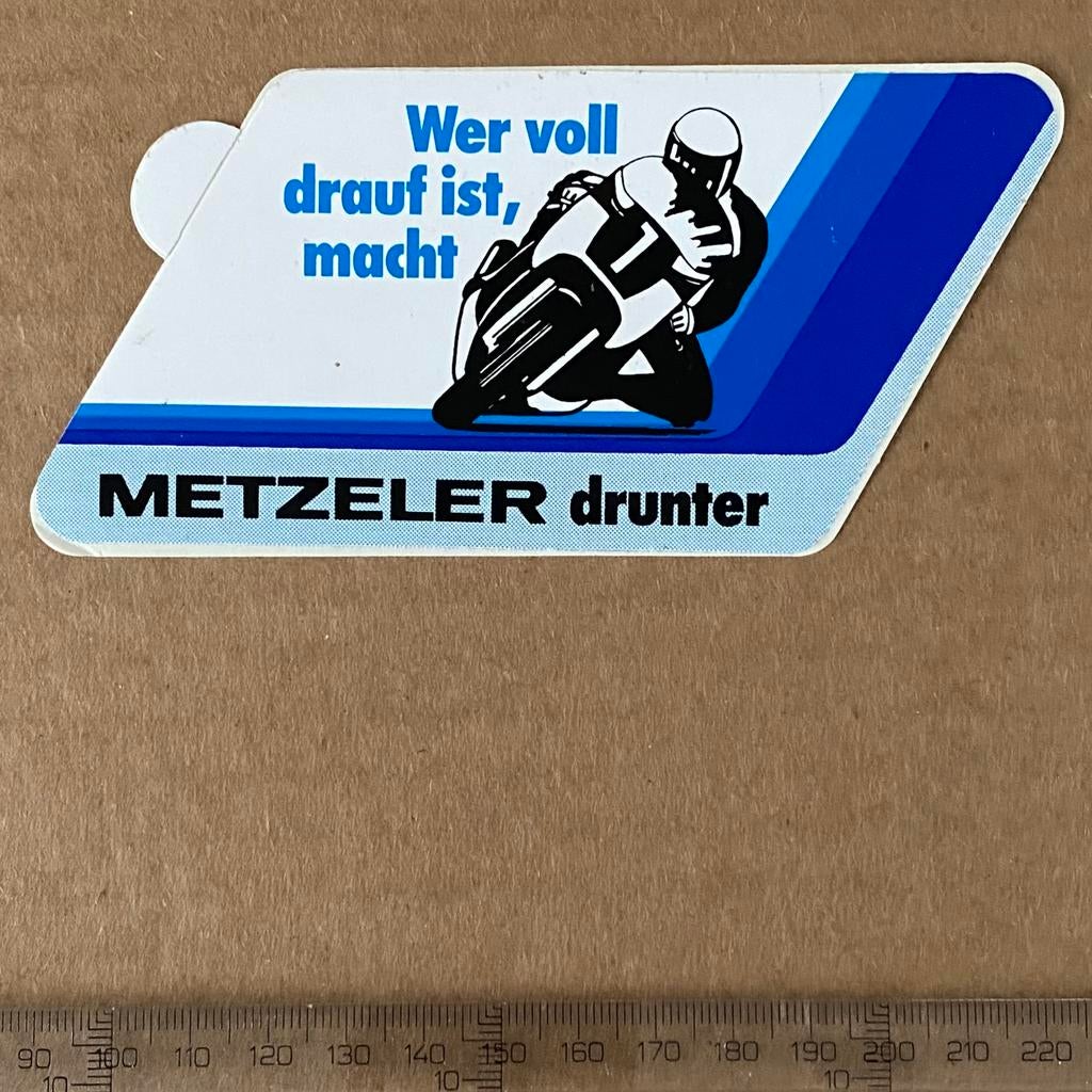 sticker metzeler, Verzenden, Zo goed als nieuw