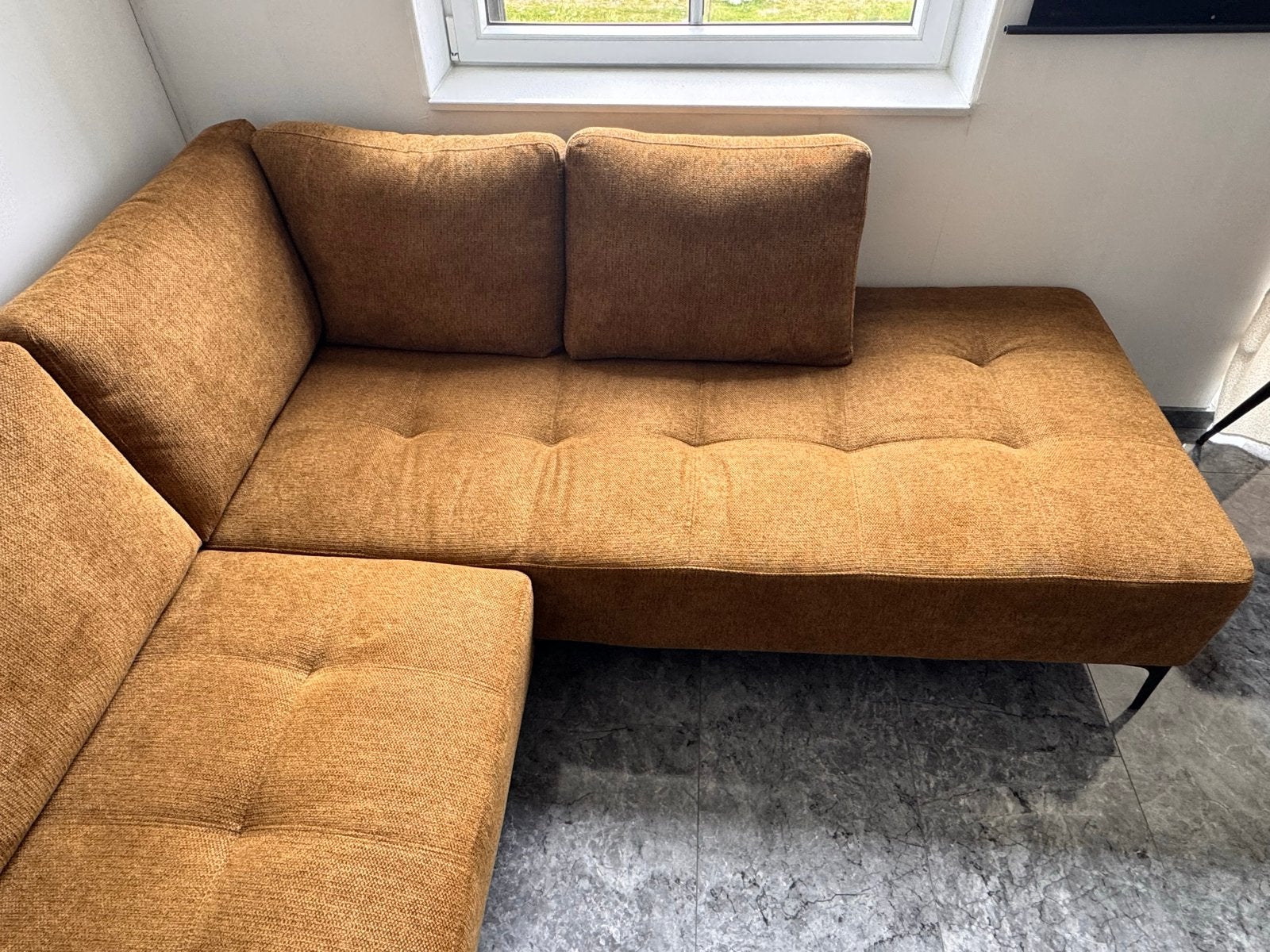Comfortabele Hoekbank Stegen Rechts - Zo goed als nieuw!, Ophalen, 250 tot 300 cm, 125 tot 150 cm, Hoekbank