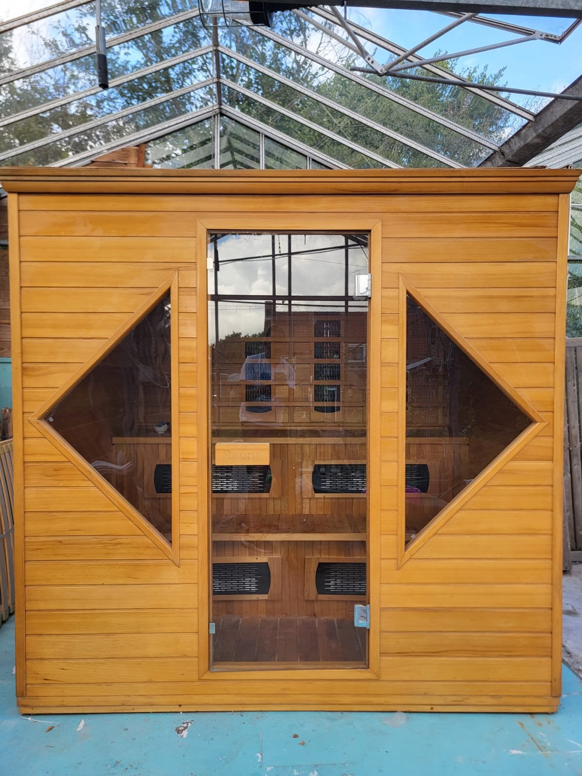 Goed werkende infrarood sauna voor weinig, Sport en Fitness, Sauna, Ophalen, Gebruikt, Infrarood, Complete sauna