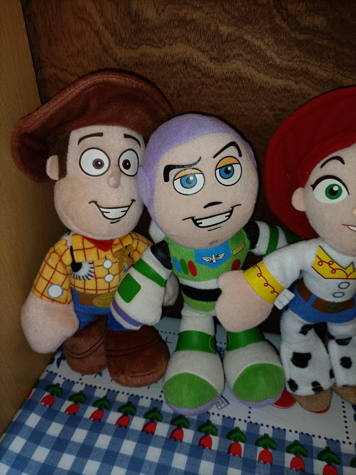 Toy Story knuffels Woody, Jessie, Buzz en Bullebeest, Ophalen of Verzenden, Zo goed als nieuw, Overige typen