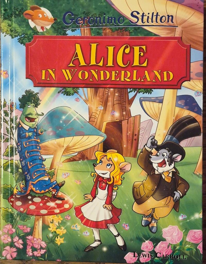 Lewis Carroll - Alice in Wonderland, Lewis Carroll; Geronimo Stilton, Fictie algemeen, Ophalen of Verzenden, Zo goed als nieuw