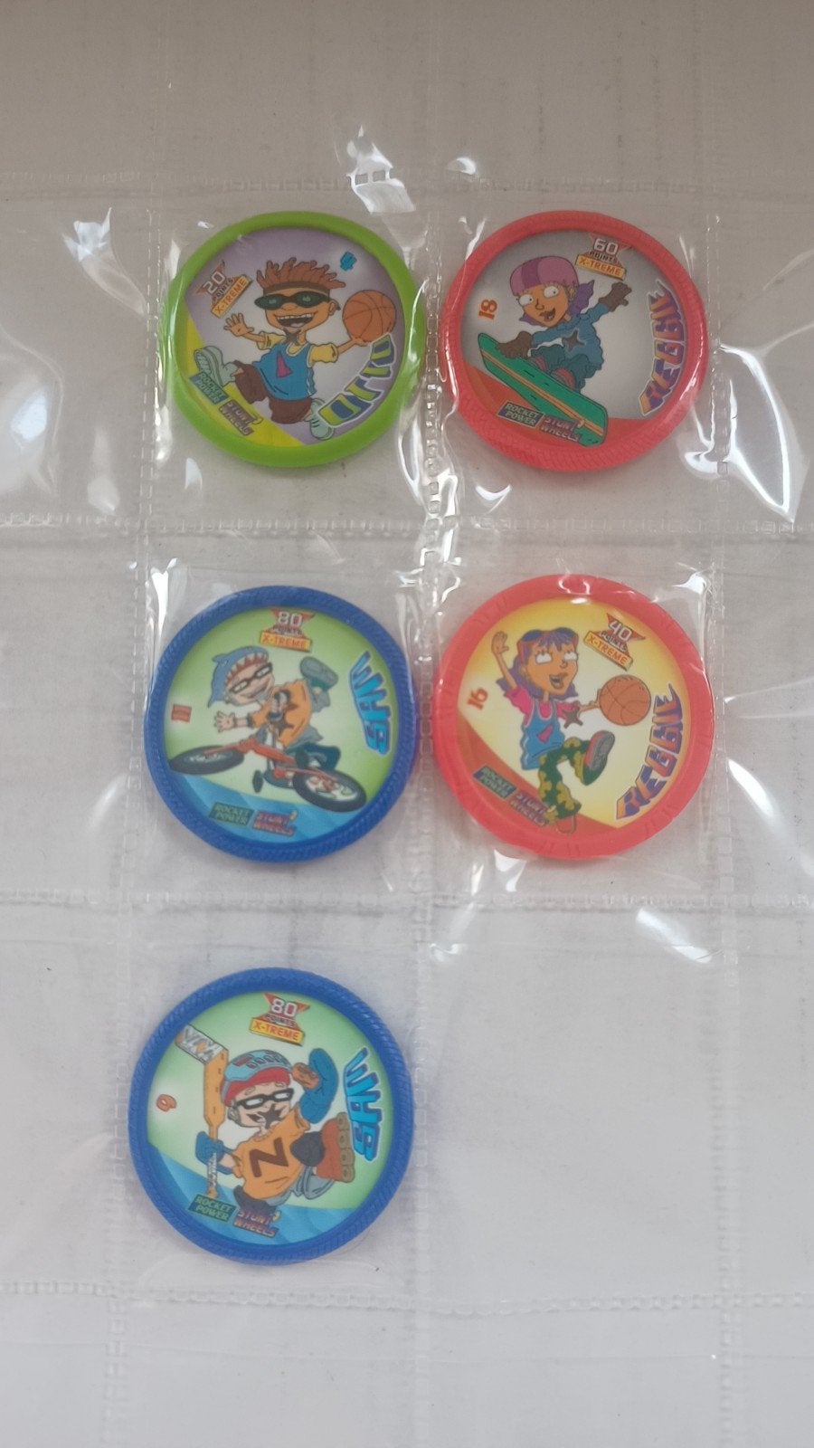 5 Rocket Power Flippo's - X-Treme, Ophalen of Verzenden, Zo goed als nieuw