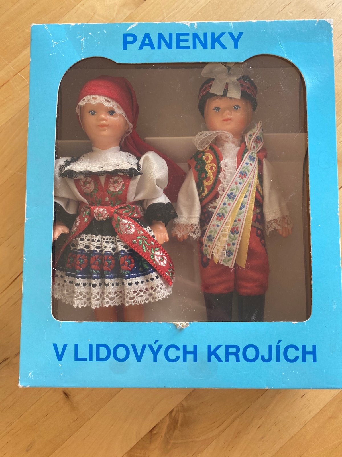 Vintage set Tsjechische poppenset jaren ‘60/‘70, Verzamelen, Ophalen of Verzenden, Zo goed als nieuw, Pop