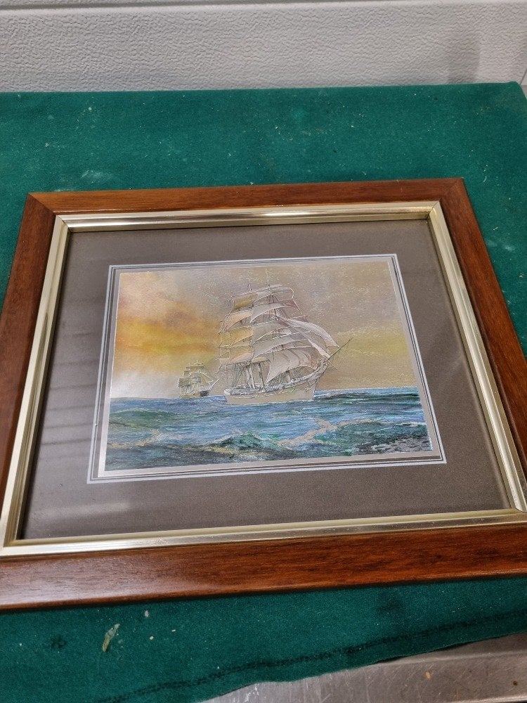 maritieme prent foil art zeilschepen, Ophalen of Verzenden, 'T Olde Gre-j, Info@toldegrej.nl, Endepoelstraat 20f Didam