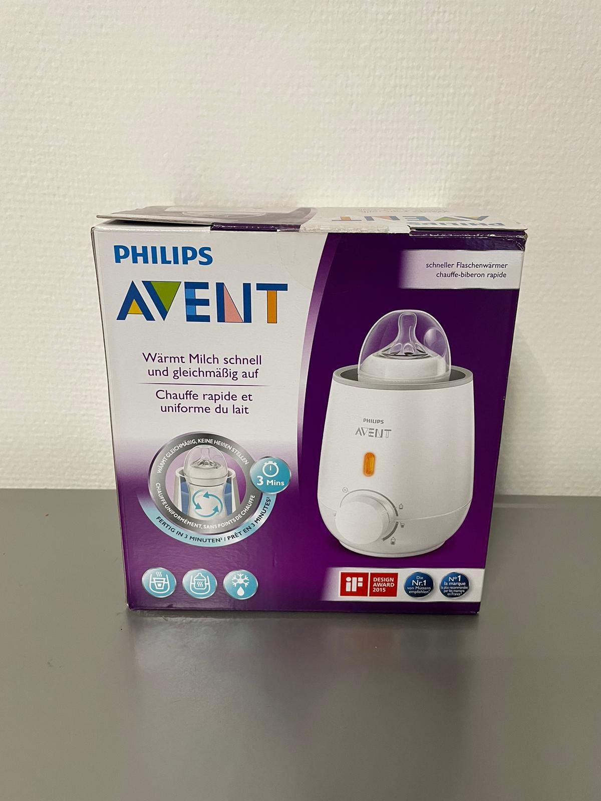 Philips Avent flessenwarmer ZGAN, Kinderen en Baby's, Ophalen of Verzenden, Zo goed als nieuw, Flessen- of potjesverwarmer