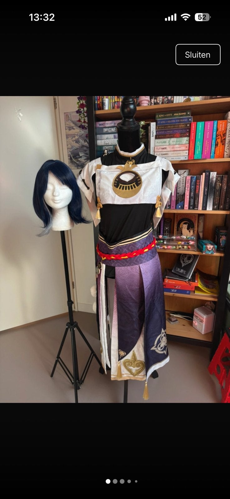 Kujou sara cosplay, Ophalen of Verzenden, Zo goed als nieuw