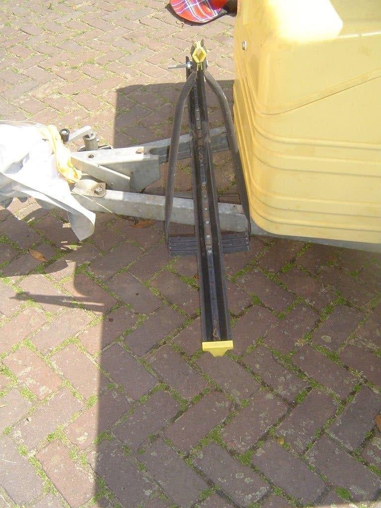 fietsdrager voor op de dissel, Ophalen