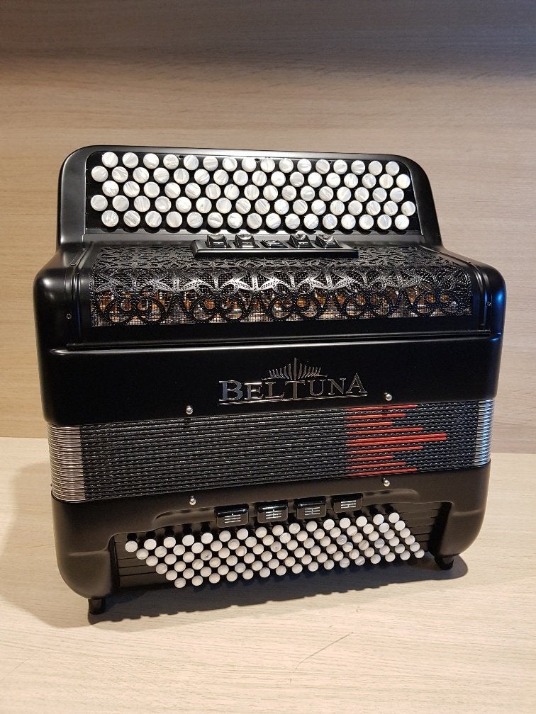 Beltuna Studio Francese 300M C-Griff Black Matt, Niet ingevuld, Ophalen of Verzenden, 96-bas, Knopaccordeon