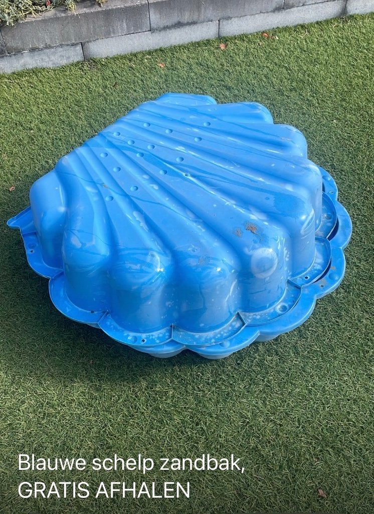 GRATIS AFHALEN Zandbak blauwe schelp, Kinderen en Baby's, Ophalen, Gebruikt