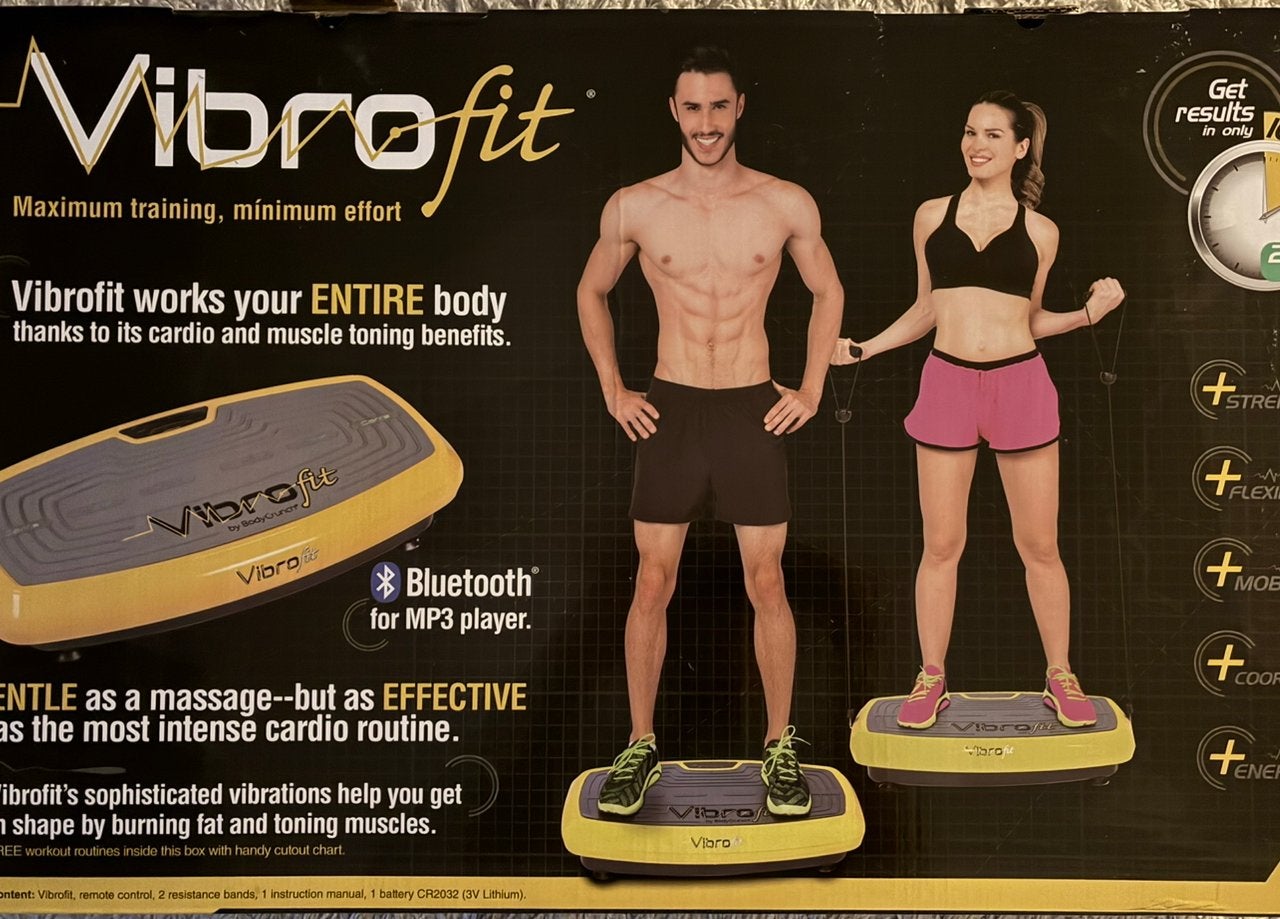 Vibrofit trilplaat, Sport en Fitness, Fitnessapparatuur, Ophalen, Gebruikt, Trilplaat, Benen