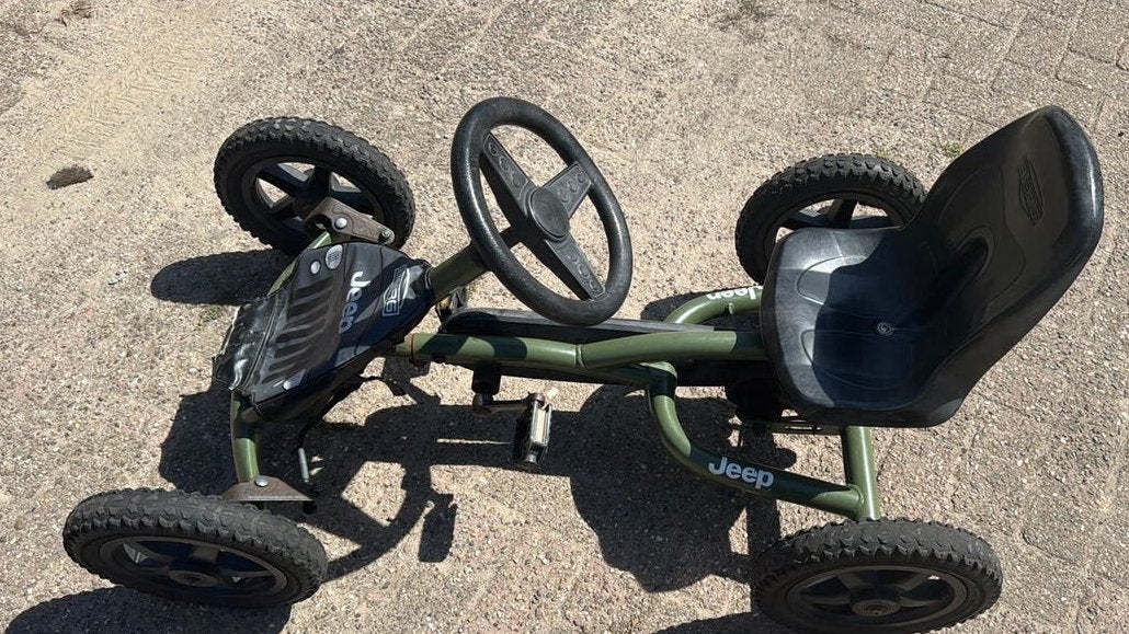 Berg skelter jeep, Ophalen, Zo goed als nieuw, Berg