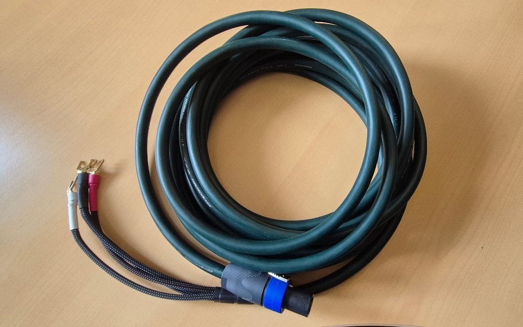 Rel / MJ Acoustics Subwoofer Upgrade kabel, Audio, Tv en Foto, Ophalen, Zo goed als nieuw, 5 tot 10 meter, Luidsprekerkabel