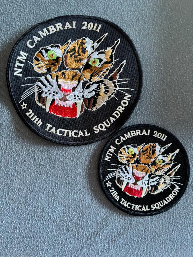 Setje emblemen NTM 2011 211th tactical SQN nato tiger meet, Verzenden, Luchtmacht, Overige gebieden, Embleem of Badge