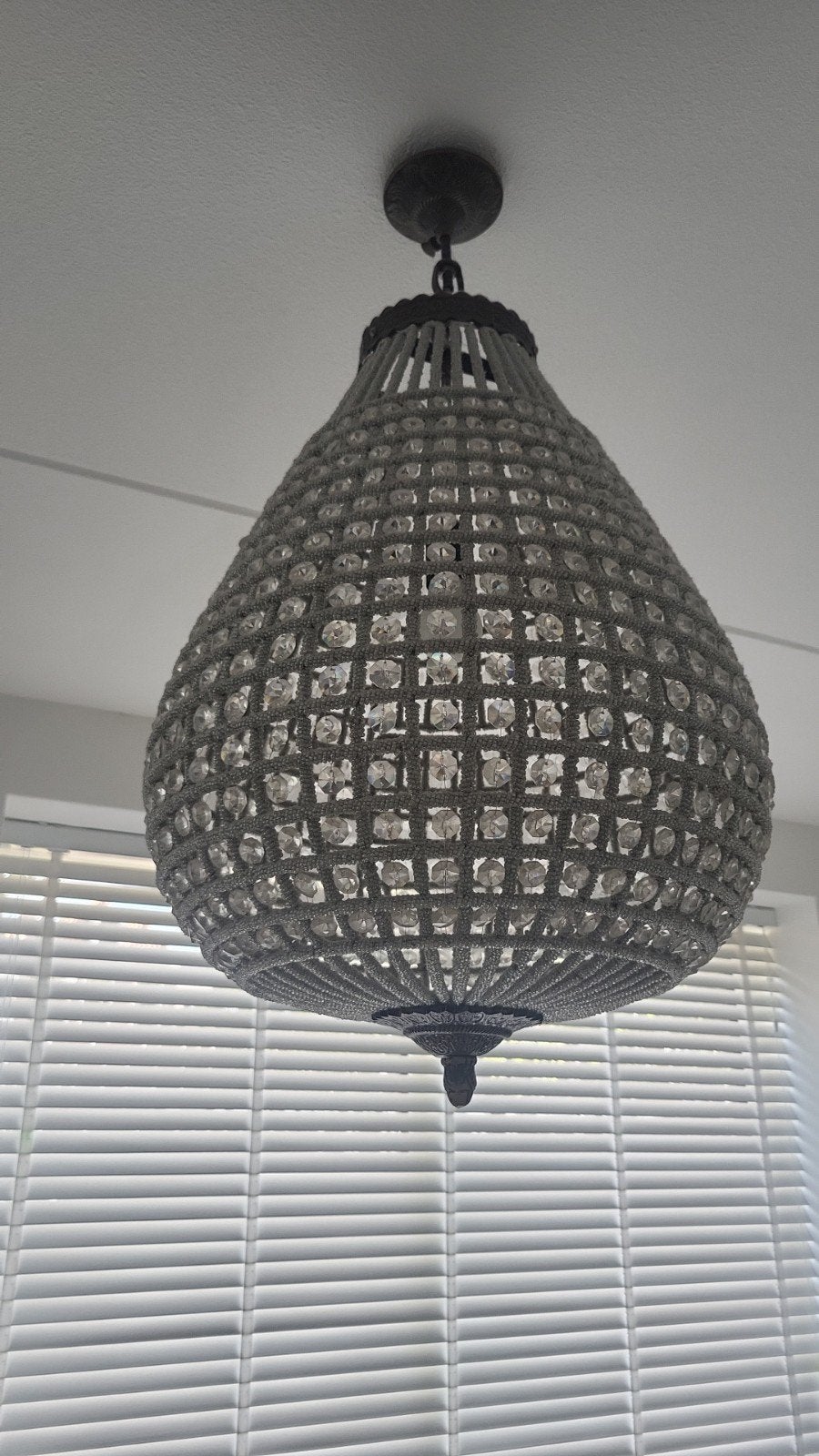 Prachtige kroonluchter Rofra Home, Ophalen, Glas, 50 tot 100 cm, Zo goed als nieuw
