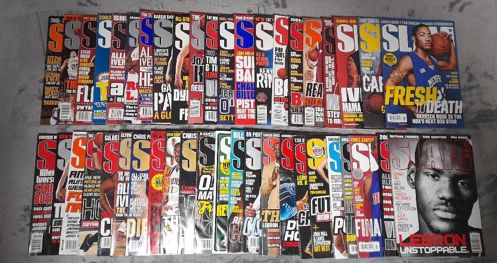 Slam magezine NBA 45 stuks, Ophalen of Verzenden, 1980 tot heden, Buitenland, Tijdschrift