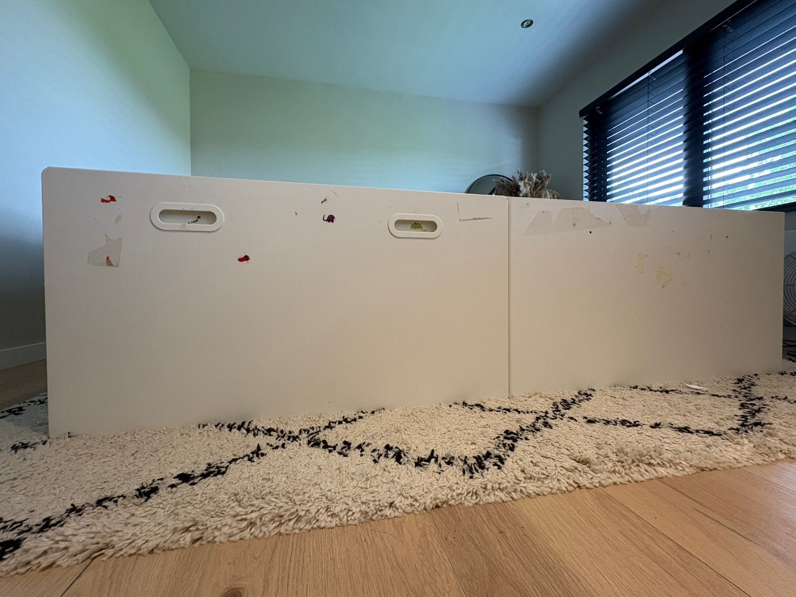 Mooi opberg/speelgoed kist Ikea wit te koop! (Met bank), Ophalen, Gebruikt, 1 of 2 laden, 50 tot 100 cm
